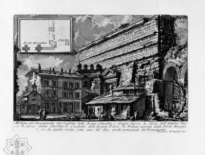 Aqua Claudia by Giovanni Battista Piranesi